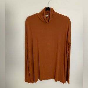 Women's Orange Long Sleeve Top